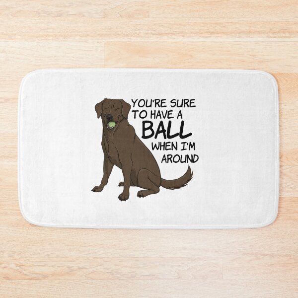 Item preview, Having a Ball--Chocolate Lab designed and sold by Hazel Dog.