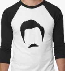 Swanson Mustache Man Men's Baseball ¾ T-Shirt