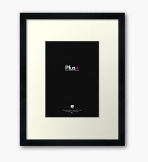 Plus+ Black Framed Print