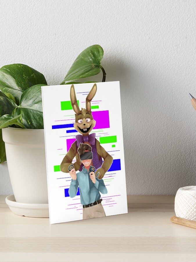 Glitchtrap Plush Art Board Print for Sale by chronodia