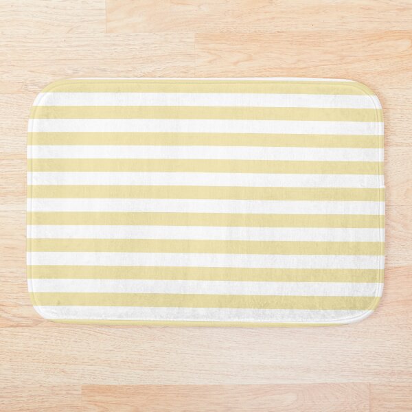 Item preview, Vanilla Yellow and White Horizontal Stripes designed and sold by ColorPatterns.