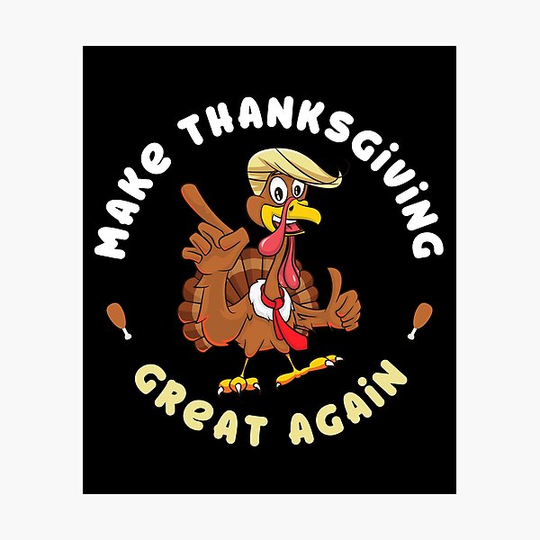 Make Thanksgiving Great Again Holiday Turkey 2024 Men's Tall T-Shirt