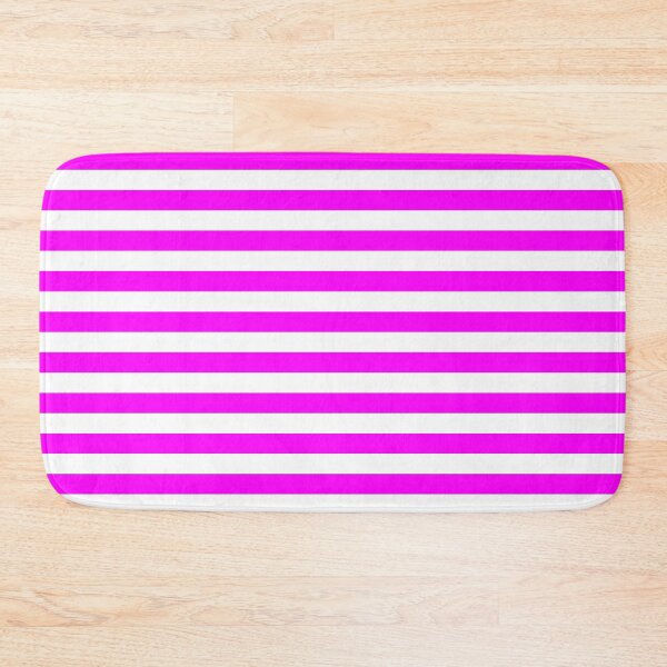Item preview, Fuchsia Violet and White Horizontal Stripes designed and sold by ColorPatterns.