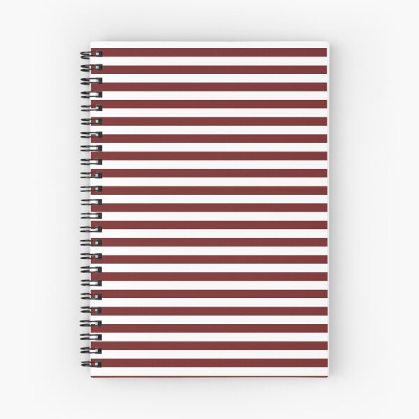Item preview, Prune Red and White Horizontal Stripes designed and sold by ColorPatterns.