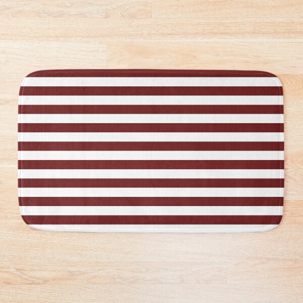 Item preview, Prune Red and White Horizontal Stripes designed and sold by ColorPatterns.
