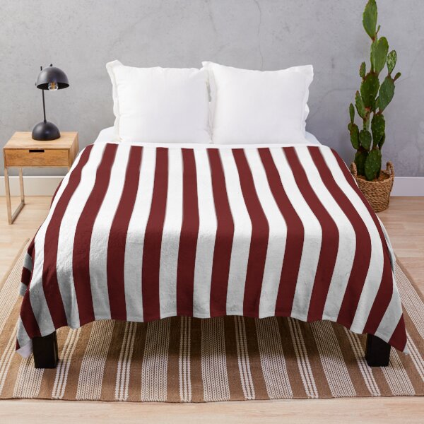 Item preview, Prune Red and White Vertical Stripes designed and sold by ColorPatterns.