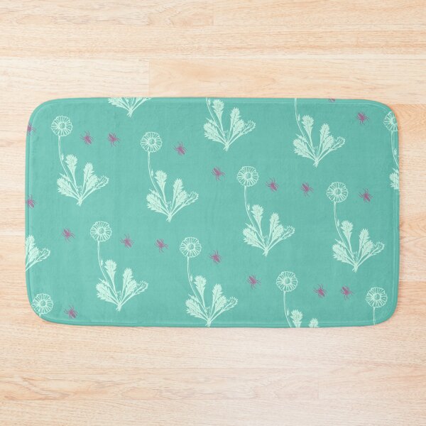 Item preview, Spider Daisies (pink + green) designed and sold by The Wallpaper Files.