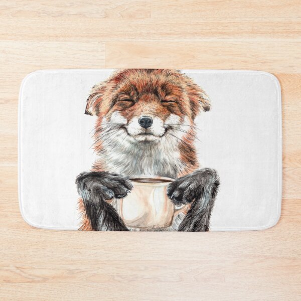 Item preview, Morning Fox - cute coffee animal designed and sold by HollySimental.