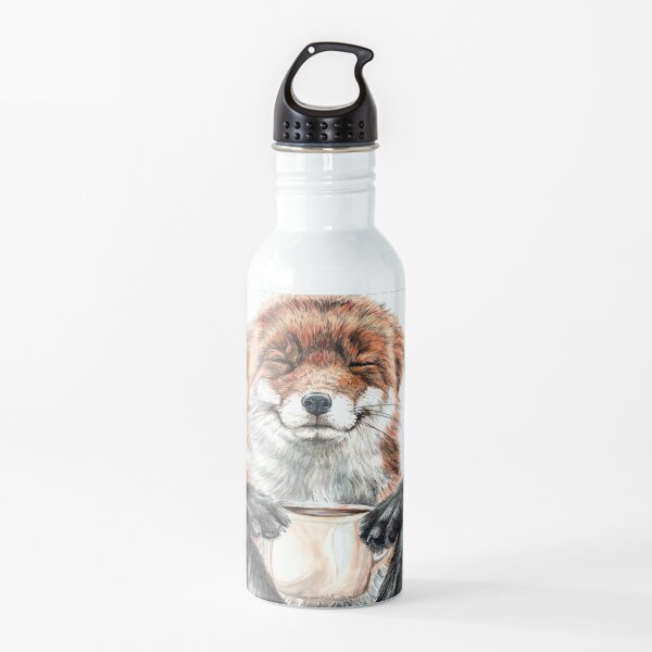 Morning Fox - cute coffee animal Water Bottle