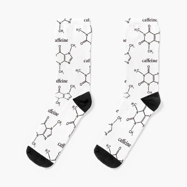 Caffeine Molecule Socks