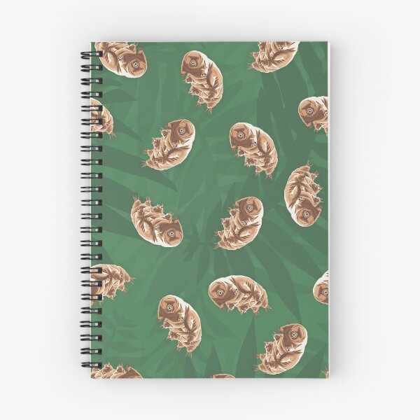 Item preview, Cute Water Bear on Moss - Tardigrade Seamless Print designed and sold by BoyPilot Goods.