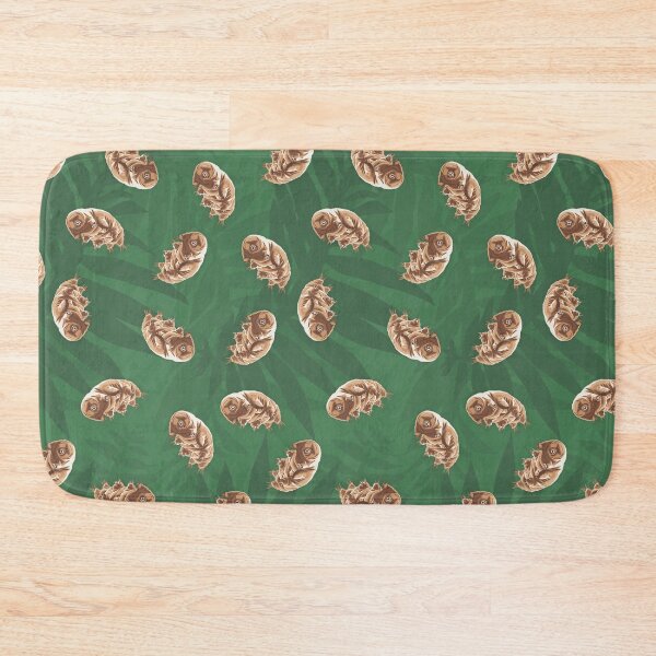Item preview, Cute Water Bear on Moss - Tardigrade Seamless Print designed and sold by BoyPilot Goods.