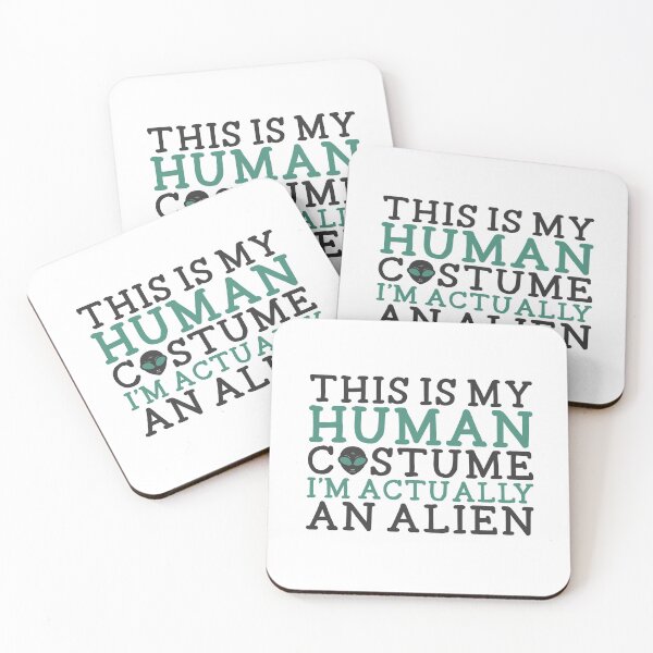 Item preview, This Is My Human Costume I'm an Alien - Halloween Shirt designed and sold by bkfdesigns.