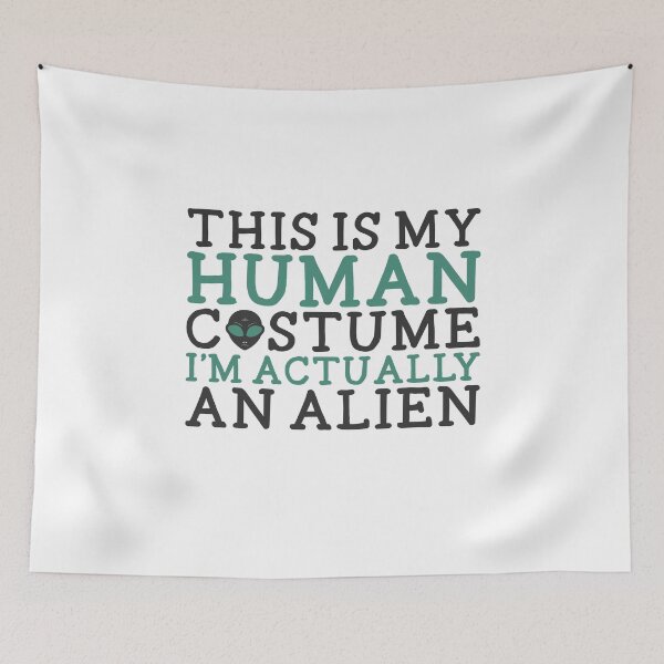 Item preview, This Is My Human Costume I'm an Alien - Halloween Shirt designed and sold by bkfdesigns.