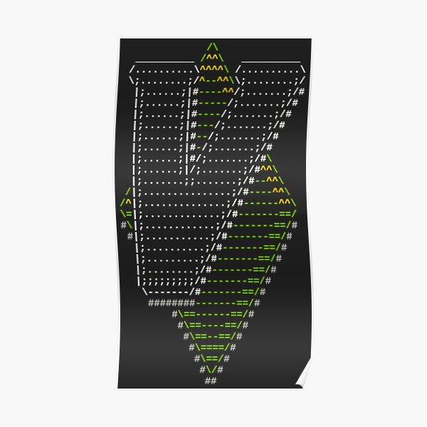Vim Ascii Art Poster