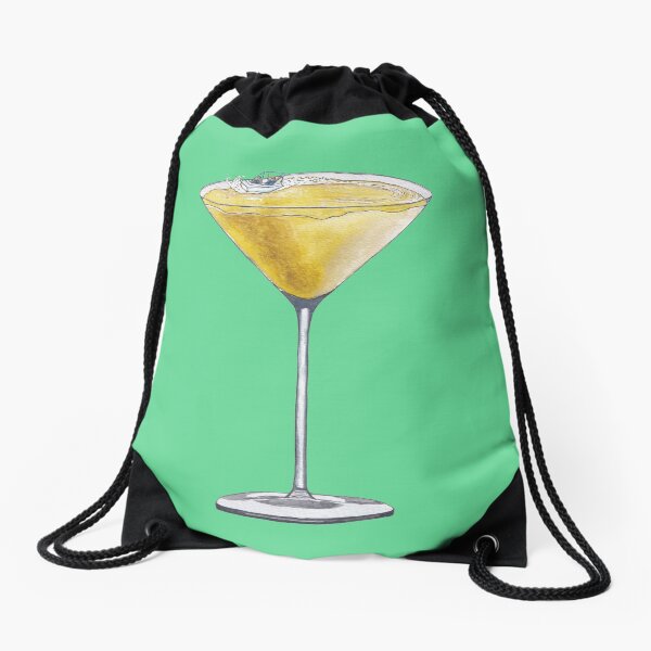 Speedboat Martini Drawstring Bag