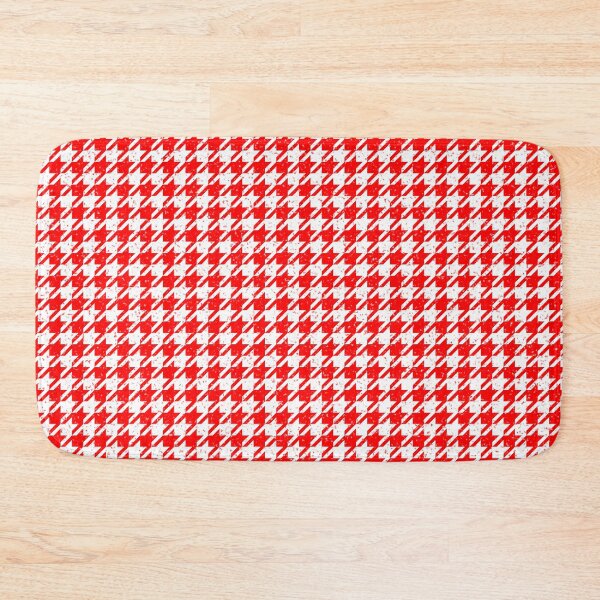 Item preview, Houndstooth Speckled Red and White Pattern designed and sold by MarkUK97.