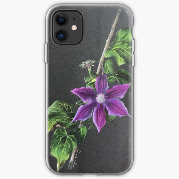 Illuminated Clematis iPhone Soft Case