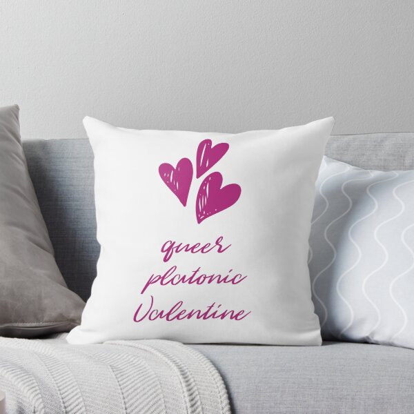 Item preview, Queer Platonic Valentine + Hearts (Pink) designed and sold by JoyofFriendship.