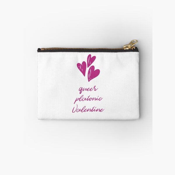 Item preview, Queer Platonic Valentine + Hearts (Pink) designed and sold by JoyofFriendship.