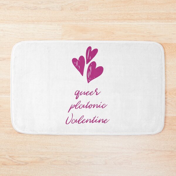 Item preview, Queer Platonic Valentine + Hearts (Pink) designed and sold by JoyofFriendship.