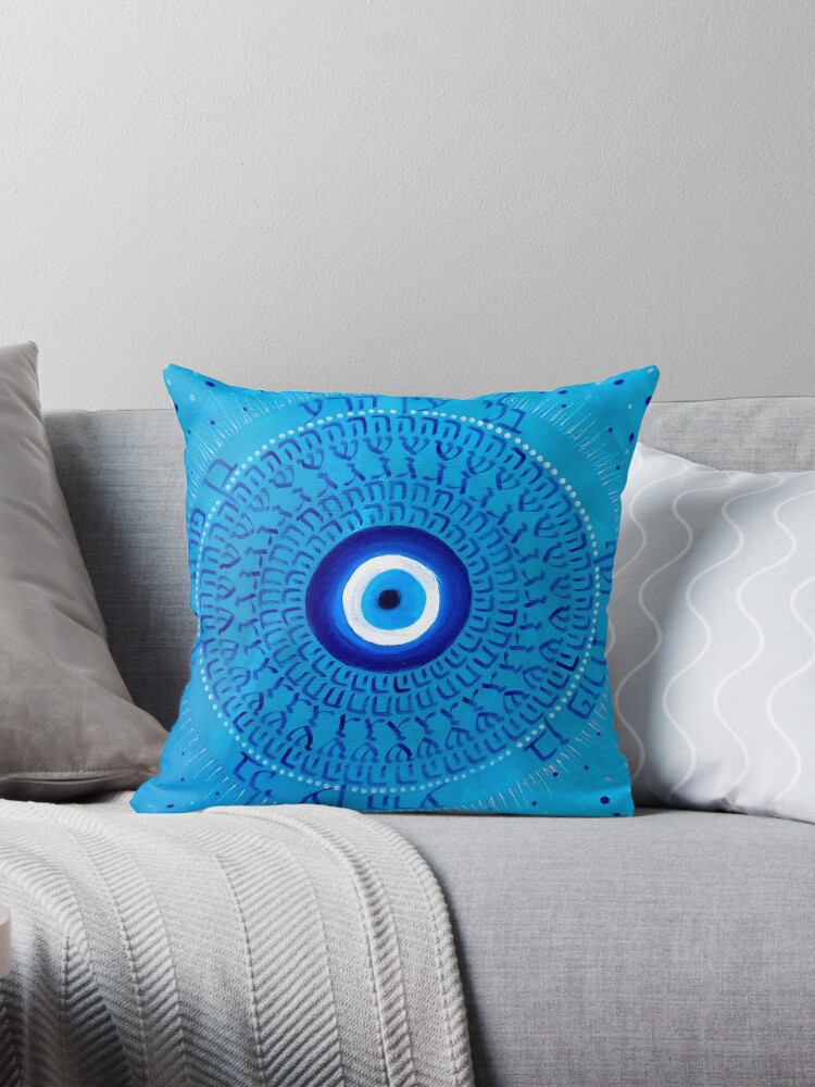 Thumbnail 1 of 4, Pillow, Mandala - Bless of God designed and sold by kitilevi.