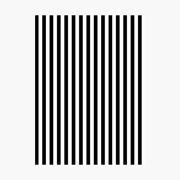 Black and White Stripes Photographic Print