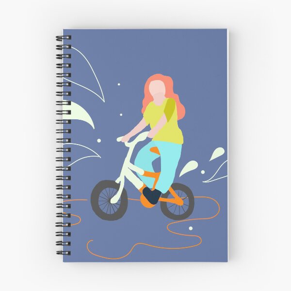 Item preview, Girl child 10-15 year old, school age teen riding a bicycle. designed and sold by Vgdesign4.