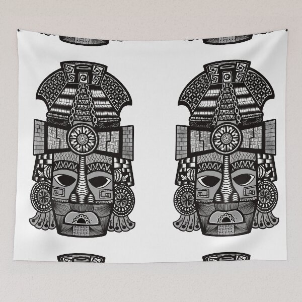 Aperçu de l'œuvre Masque maya design tribal créée et vendue par irinabbota.