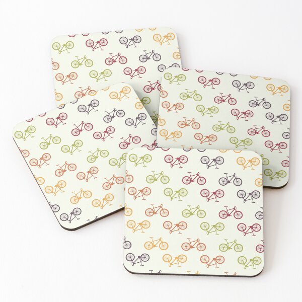 Item preview, pattern of different sized and colored bicycles designed and sold by Vgdesign4.
