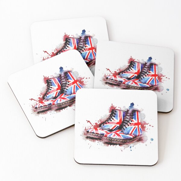 Item preview, Union Jack flag Dr Martens boots designed and sold by Retro Futurist.