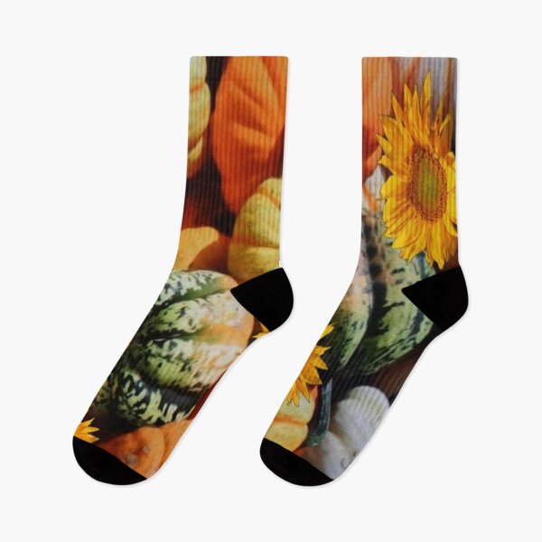 Item preview, FALL HARVEST SQUASH SUNFLOWERS ART designed and sold by sharlesart.