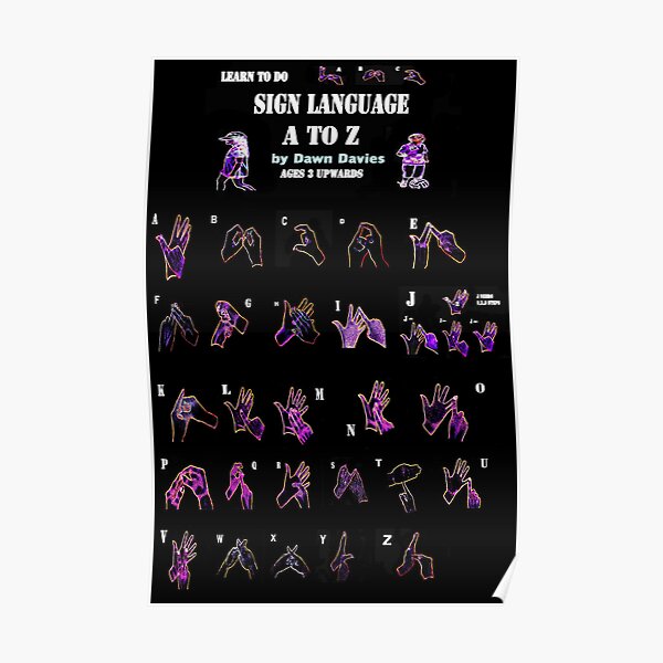 Sign Language Poster Poster