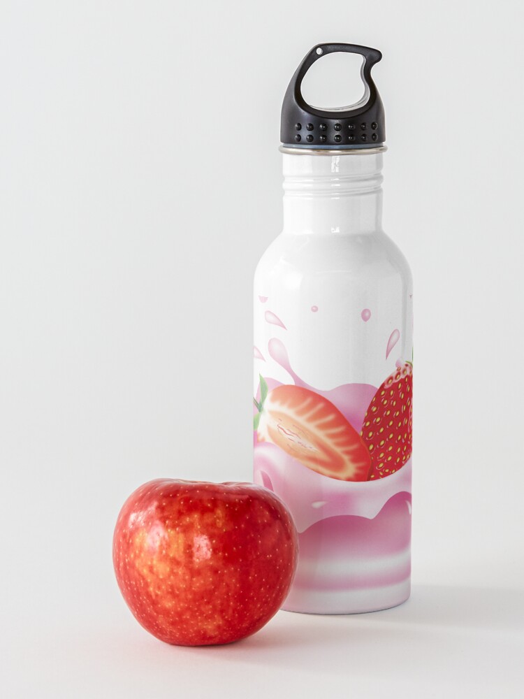 "Strawberry Milk" Water Bottle for Sale by FotoArtist Redbubble