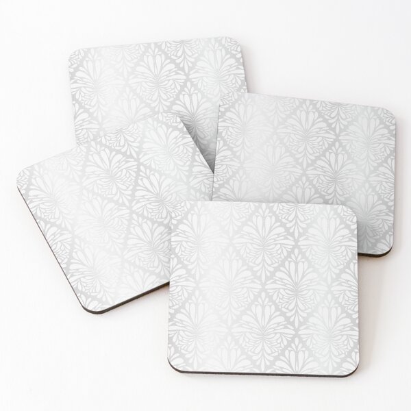 Item preview, Silver and white ornate diamond pattern designed and sold by HannaPaulina.