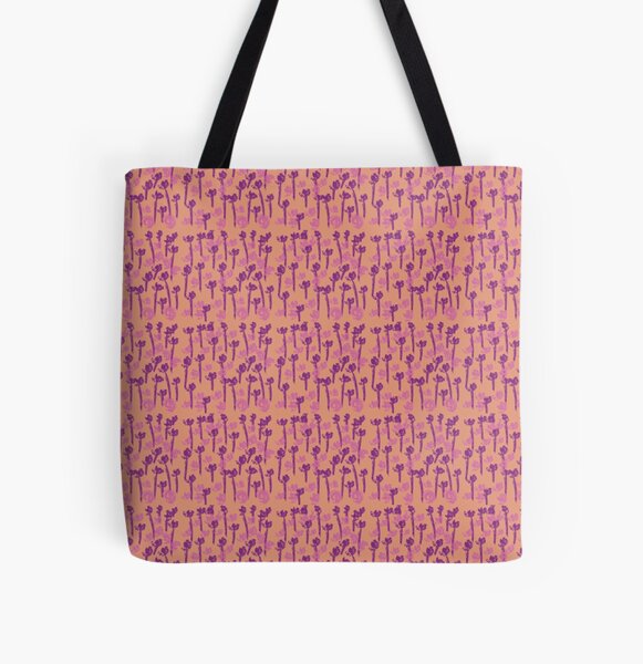 Brush Strokes All Over Print Tote Bag