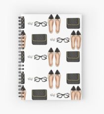 "parisian Girl" Spiral Notebook