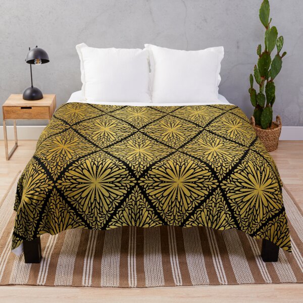 Item preview, Gold and black ornate diamond pattern designed and sold by HannaPaulina.