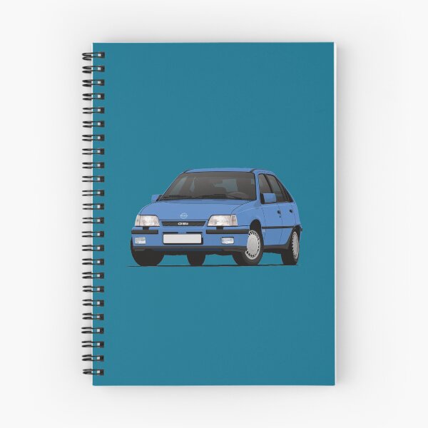 Item preview, Blue Kadett E GSi car illustration designed and sold by knappidesign.