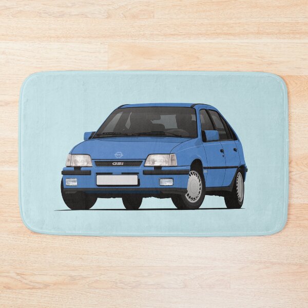 Item preview, Blue Kadett E GSi car illustration designed and sold by knappidesign.