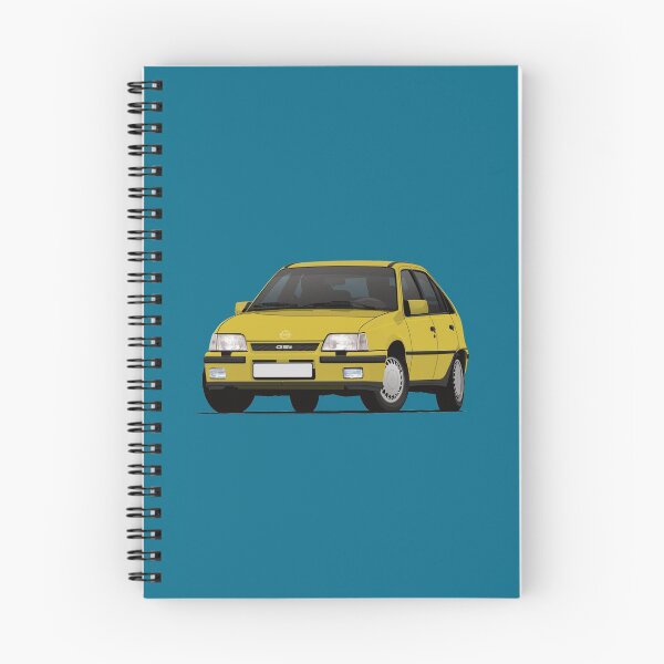 Item preview, Yellow Kadett E GSi car illustration designed and sold by knappidesign.