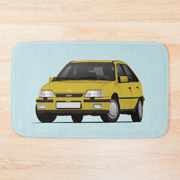 Item preview, Yellow Kadett E GSi car illustration designed and sold by knappidesign.