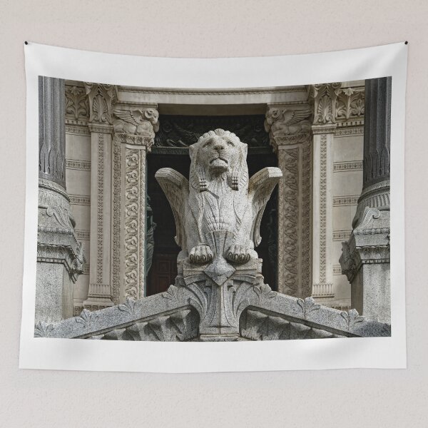 Item preview, Entrance to the Basilica of Fourviere guarded by the winged lion designed and sold by KERES Jasminka.