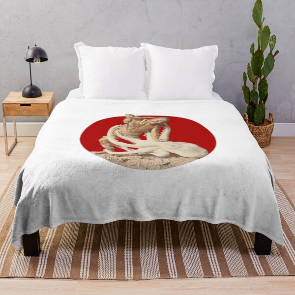 Item preview, Japanese Flag - Man Knifing a Big Octopus  designed and sold by weavernap.