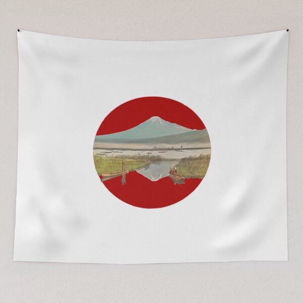 Item preview, Japanese Flag - Mount Fuji as seen from Kashiwabara designed and sold by weavernap.