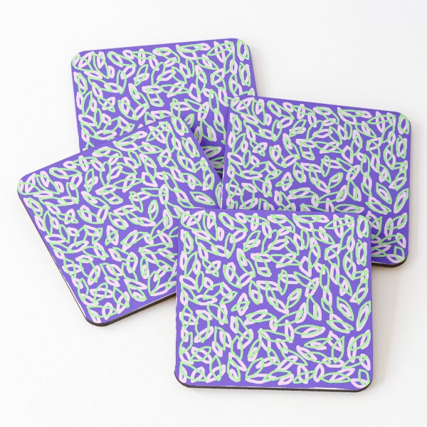 Item preview, The Happy Fallen, Purple and Green Leaf Pattern. designed and sold by DeStract.