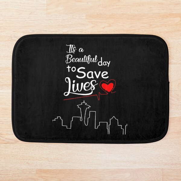 Item preview, It's a Beautiful Day to Save Lives Quote of Grey's designed and sold by tessBuzz.
