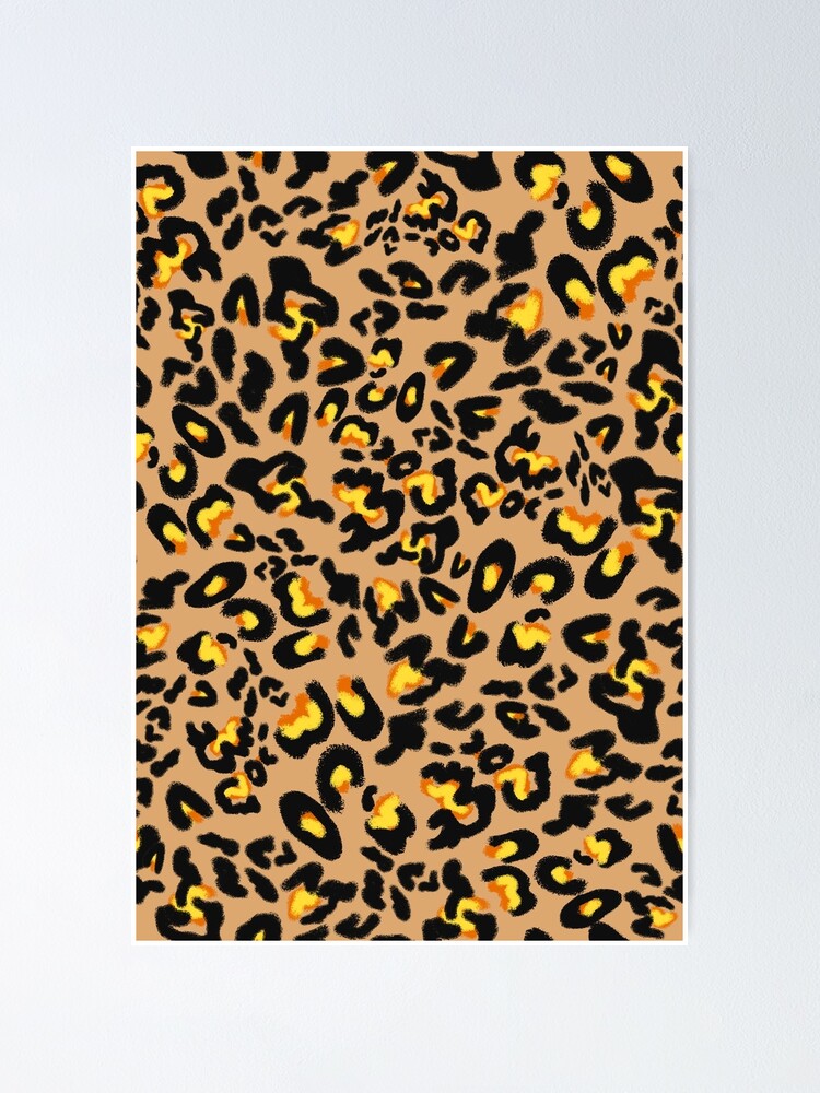 Thumbnail 1 of 3, Poster, Leopard Pattern Tan Print designed and sold by IFOM.