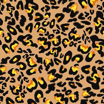 Artwork thumbnail, Leopard Pattern Tan Print by IFOM