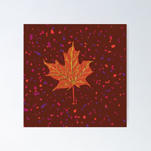 Item preview, Autumn Colors Maple Leaf Botanical Drawing  designed and sold by Manitarka.